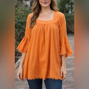 Umgee Vibrant Orange Tunic